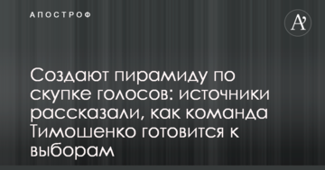 Створюють піраміду зі скупки голосів: джерела розповіли, як команда Тимошенко готується до виборів