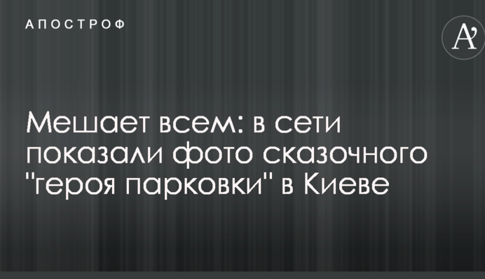Заважає всім: в мережі показали фото казкового 