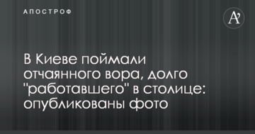 У Києві зловили відчайдушного злодія, довго "працював" в столиці: опубліковано фото