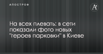 На всіх плювати: в мережі показали фото нових "героїв парковки" в Києві