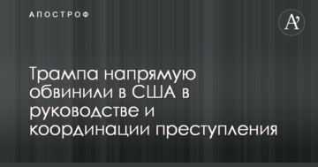 Трампа безпосередньо звинуватили в США в керівництві і координації злочину