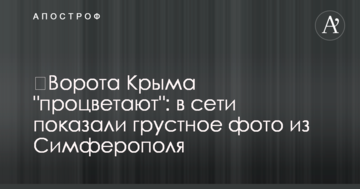 ​Ворота Крыма "процветают": в сети показали грустное фото из Симферополя