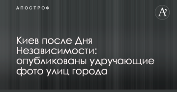 Київ після Дня Незалежності: опубліковано гнітючі фото вулиць міста