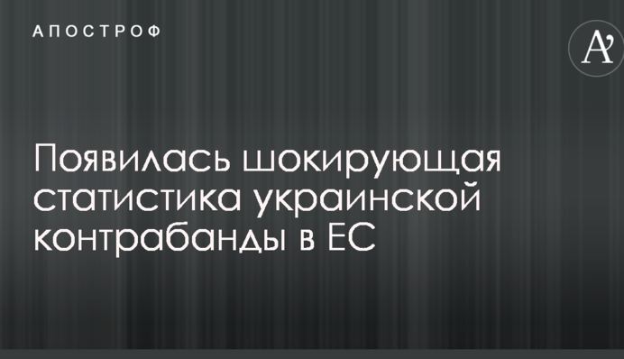 Появилась шокирующая статистика украинской контрабанды в ЕС