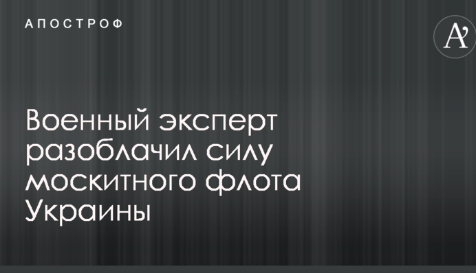 Військовий експерт викрив силу москітного флоту України