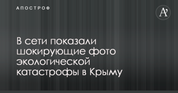В сети показали шокирующие фото экологической катастрофы в Крыму