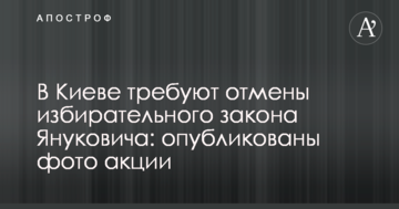 У Києві вимагають скасування виборчого закону Януковича: опубліковано фото акції