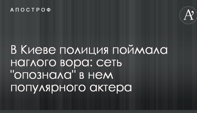 У Києві поліція зловила нахабного крадія: мережа 