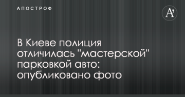 У Києві поліція відзначилася "майстерним" паркуванням авто: опубліковано фото