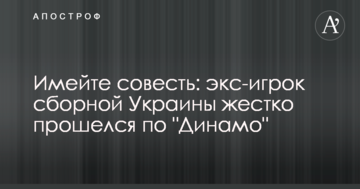 Имейте совесть: экс-игрок сборной Украины жестко прошелся по "Динамо"