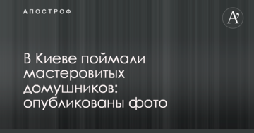 У Києві зловили майстровитих домушників: опубліковані фото