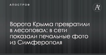 Ворота Крыма превратили в лесоповал: в сети показали печальные фото из Симферополя