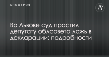 Львові суд пробачив депутату облради брехню в декларації: подробиці