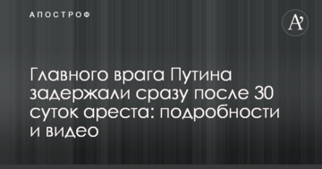 ​Головного ворога Путіна затримали відразу після 30 діб арешту: подробиці і відео