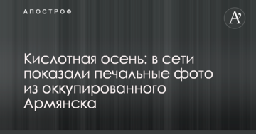 Кислотная осень: в сети показали печальные фото из оккупированного Армянска