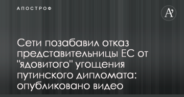 Мережі потішила відмова представниці ЄС від "отруйного" частування путінського дипломата: опубліковано відео
