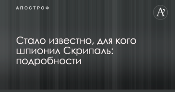 Стало відомо, для кого шпигував Скрипаль: подробиці