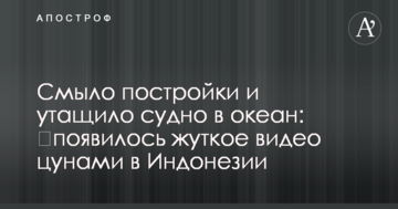Змило споруди і затягло судно в океан: з'явилося моторошне відео цунамі в Індонезії