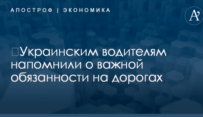 ​Украинским водителям напомнили о важной обязанности на дорогах