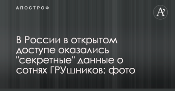 У Росії в відкритому доступі виявилися "секретні" дані про сотні ГРУшників: фото