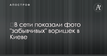 ​У мережі показали фото "забудькуватих" злодюжок в Києві