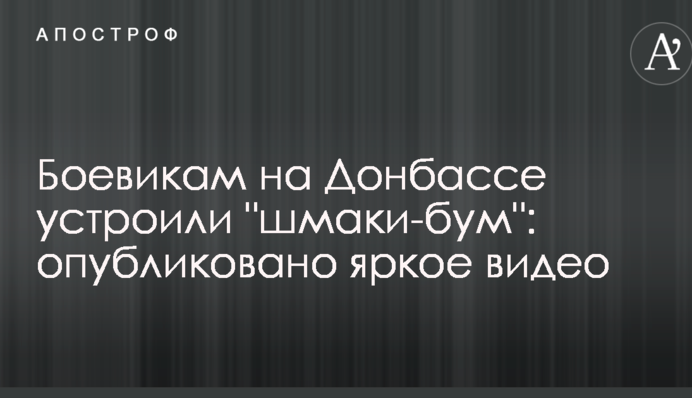 ​Бойовикам на Донбасі влаштували 