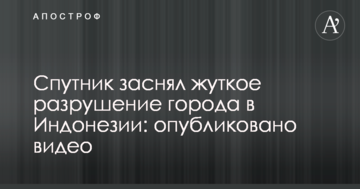 Супутник зняв моторошне руйнування міста в Індонезії: опубліковано відео