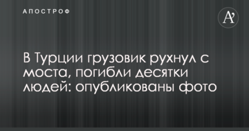 У Туреччині вантажівка звалилася з мосту, загинули десятки людей: опубліковано фото