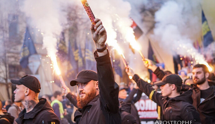 Националисты провели в Киеве масштабный марш УПА: главные фото