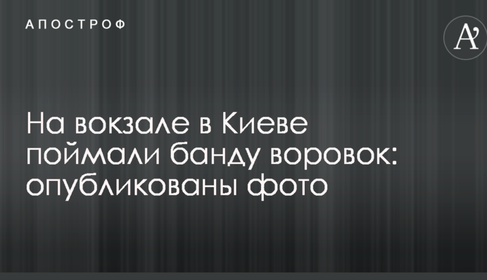 На вокзале в Киеве поймали банду воровок: опубликованы фото