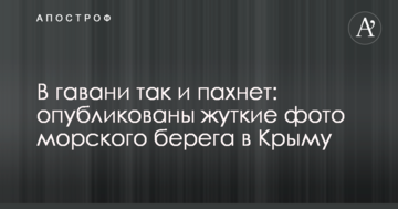 В гавані так і пахне: опубліковано моторошні фото морського берега в Криму