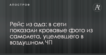 Рейс з пекла: в мережі показали криваві фото з літака, вцілілого в повітряній НП