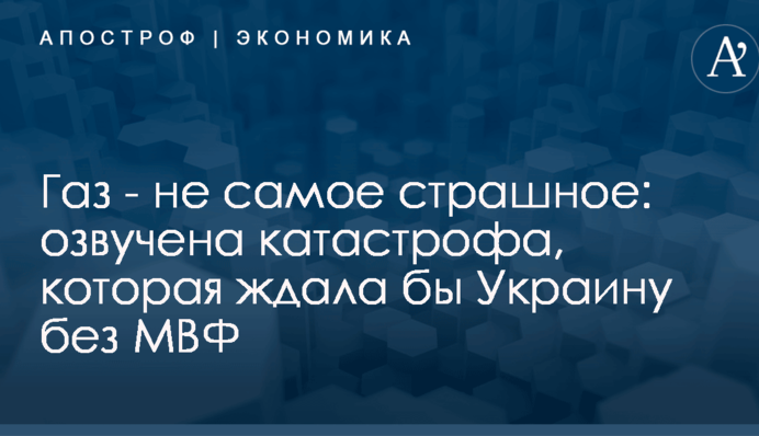 Газ - не самое страшное: озвучена катастрофа, которая ждала бы Украину без МВФ