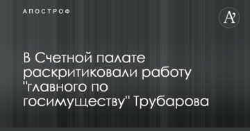 В Счетной палате раскритиковали работу "главного по госимуществу" Трубарова