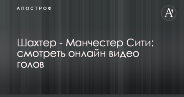 Шахтер - Манчестер Сити: видео голов