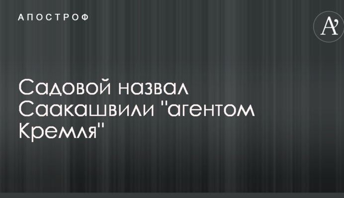Садовий назвав Саакашвілі 