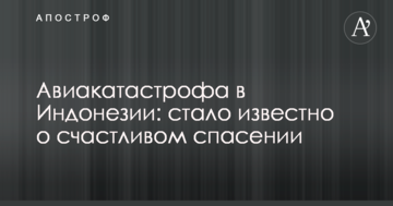 Авіакатастрофа в Індонезії: стало відомо про щасливий порятунок