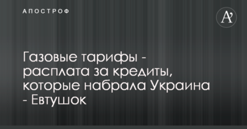 Газові тарифи - розплата за кредити, які набрала Україна - Євтушок
