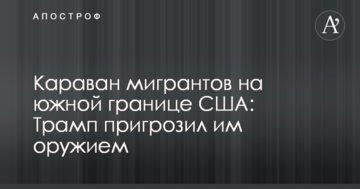 Караван мігрантів на південному кордоні США: Трамп пригрозив їм зброєю
