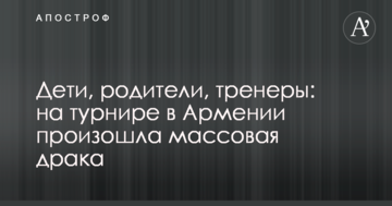 Дети, родители, тренеры: на турнире в Армении произошла массовая драка
