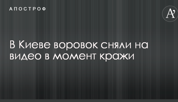 В Киеве воровок сняли на видео в момент кражи