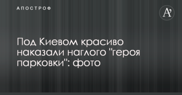 Під Києвом красиво покарали нахабного "героя парковки": фото