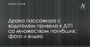 Бійка пасажира з водієм привела до ДТП з великою кількістю загиблих: фото і відео