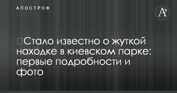 Стало відомо про жахливу знахідку в київському парку: перші подробиці і фото