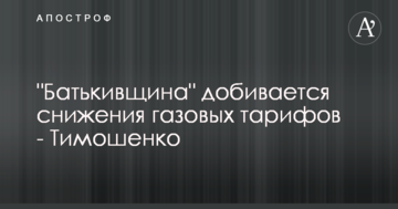 Тимошенко розповіла, як "Батьківщина" буде добиватися зниження газових тарифів