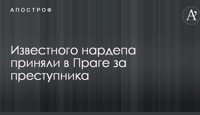Известного нардепа приняли в Праге за преступника