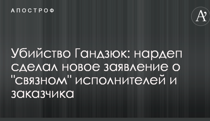 Убийство Гандзюк: нардеп сделал новое заявление о 