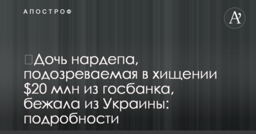 ​Дочь нардепа, подозреваемая в хищении $20 млн из госбанка, бежала из Украины: подробности