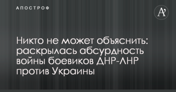 Ніхто не може пояснити: розкрилася абсурдність війни бойовиків ДНР-ЛНР проти України