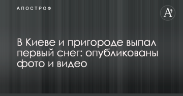 В Києві та пригороді випав перший сніг: опубліковано фото і відео
